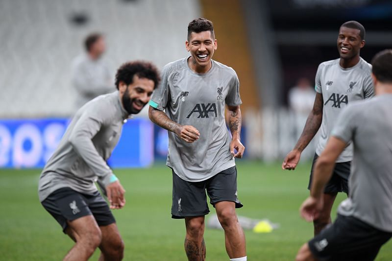 Liverpool's dangerous front three in action